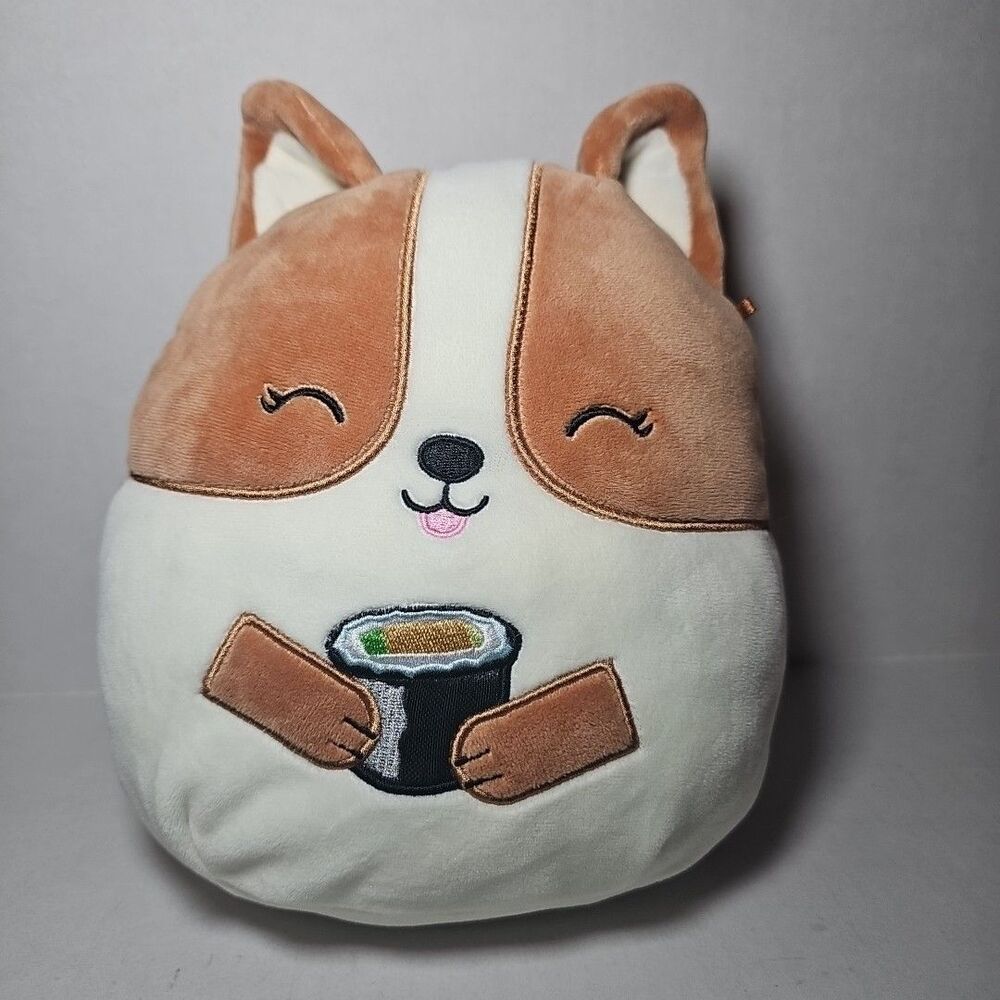 Squishmallows 9" Regina Corgi Dog Sushi Hot Topic Exclusive MINT CONDITION